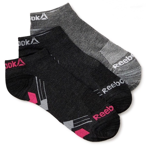 Reebok 6 Pack Ladies Low-Cut Socks Grey 4-10 New - Picture 4 of 5